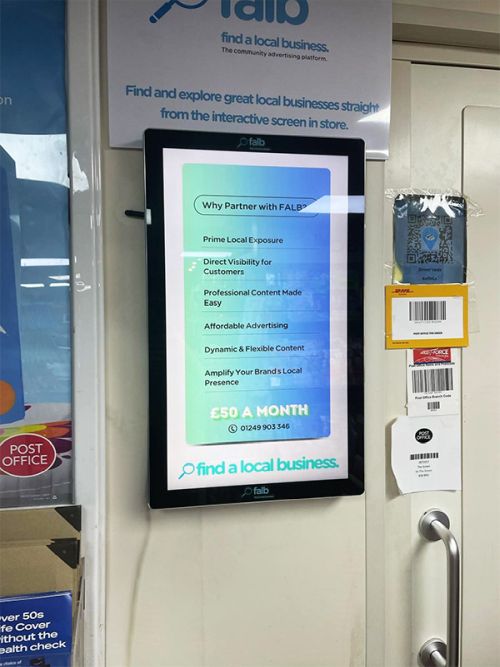 digital signage screens touch screen ports