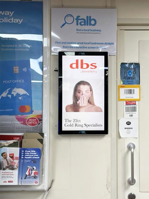digital signage screens touch screen ports