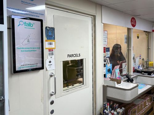 digital signage screens touch screen ports
