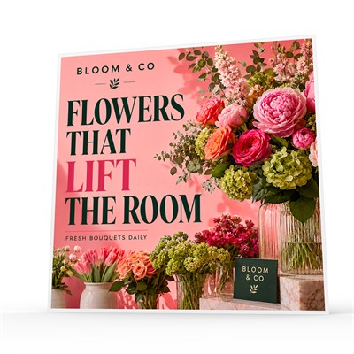 SQ33HD10 floral campaign display