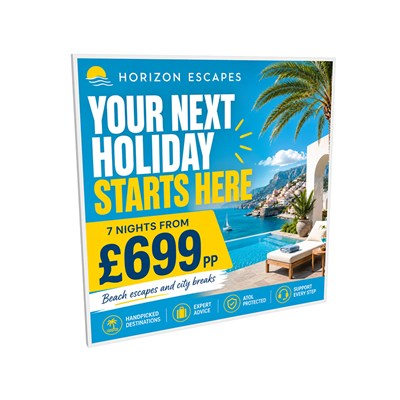 SQ33HD10 travel campaign display