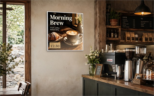 SQ33HD10 in a café
