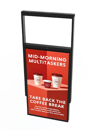 digital signage screen ultra high brightness double sided