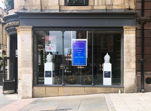 digital signage screen ultra high brightness double sided