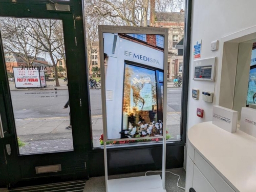 digital signage screen ultra high brightness double sided