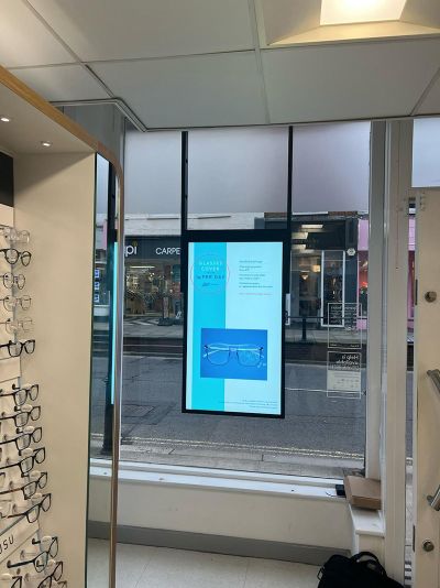 digital signage screen ultra high brightness double sided