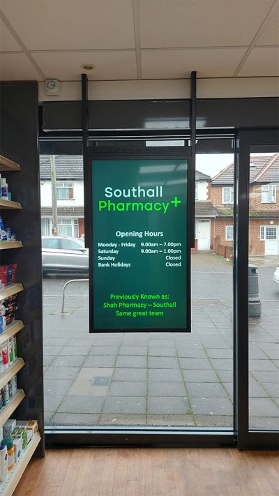 digital signage screen ultra high brightness double sided