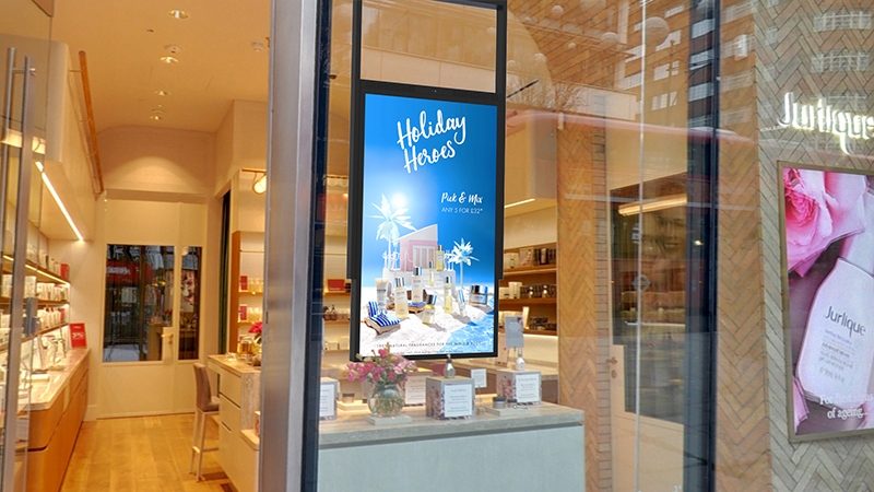 digital signage screen ultra high brightness double sided