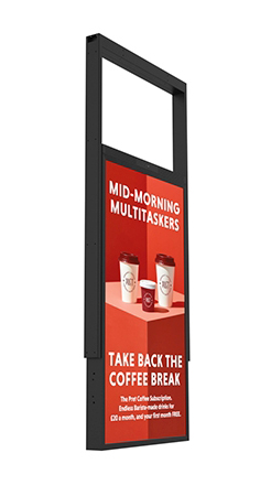 digital signage screen ultra high brightness double sided