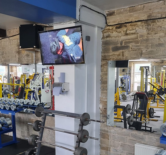 fanatix gym digital signage case study