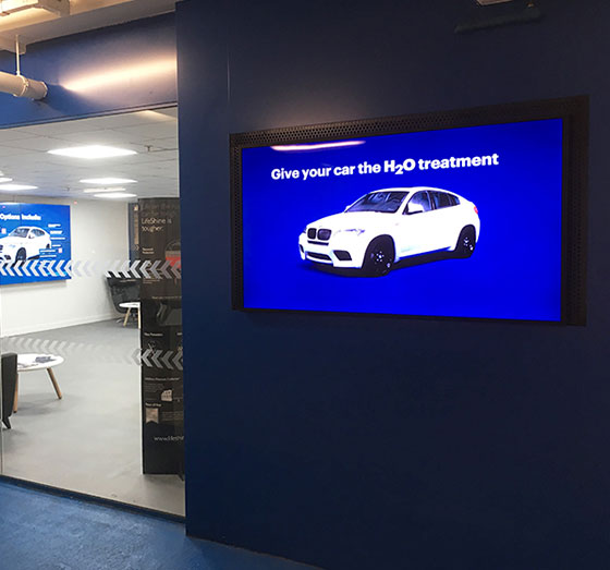 H2O Car Valeting signage case study