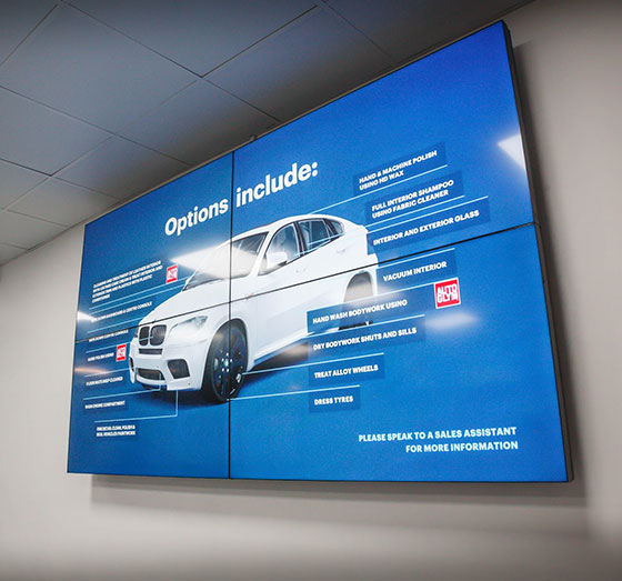 H2O Car Valeting signage case study