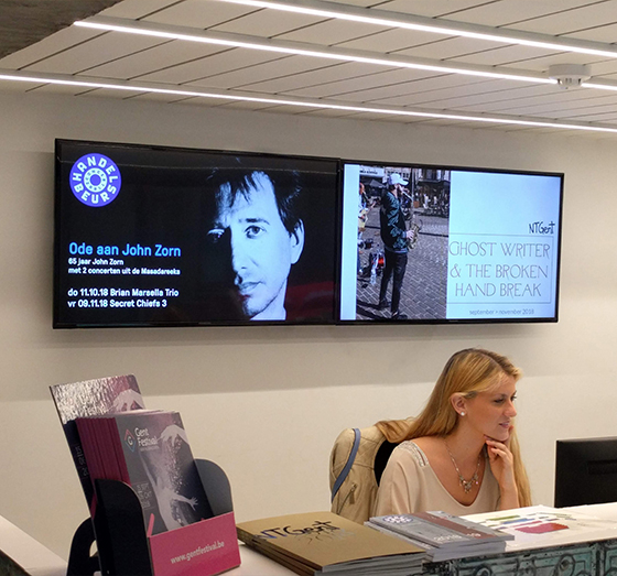 NT Gent Theatre digital signage case study