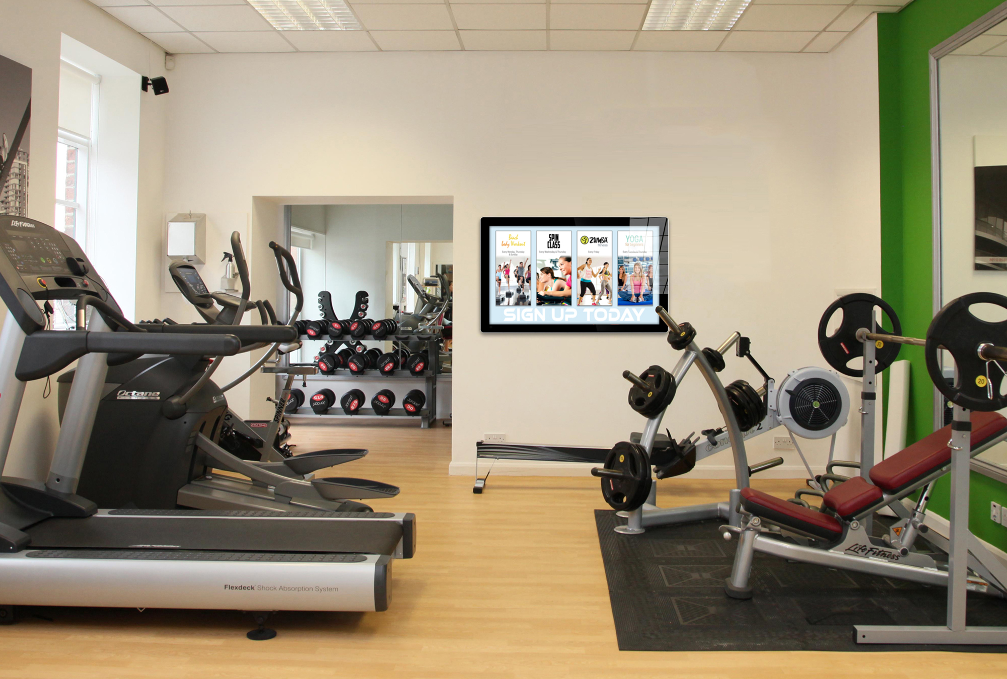 Gyms and Fitness Digital Signage Solutions