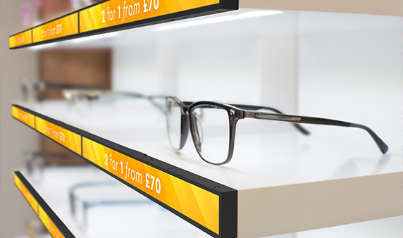 Vibrant LCD Shelf Edge Displays