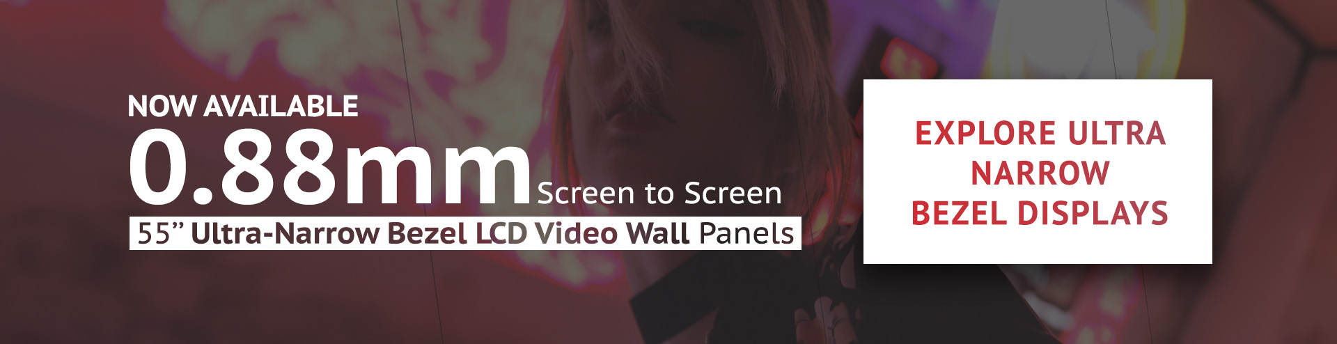 digital signage ultra narrow bezel video wall