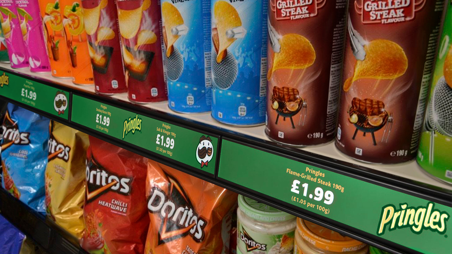 21" LCD Shelf Edge Displays