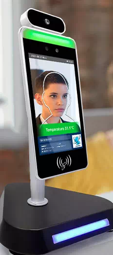 Facial Recognition Thermometer Display