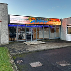 Outdoor LED shop fascia