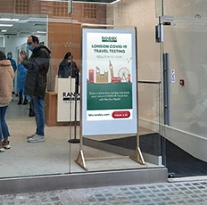 Superslim Freestanding Double-Sided Digital Posters