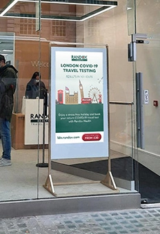 Superslim Freestanding Double-Sided Digital Posters