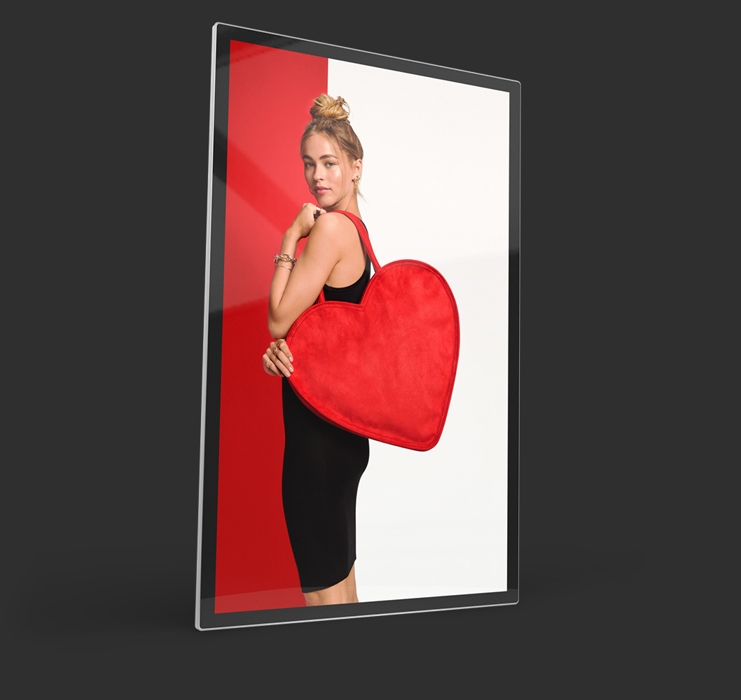 slimline pro advertising display portrait