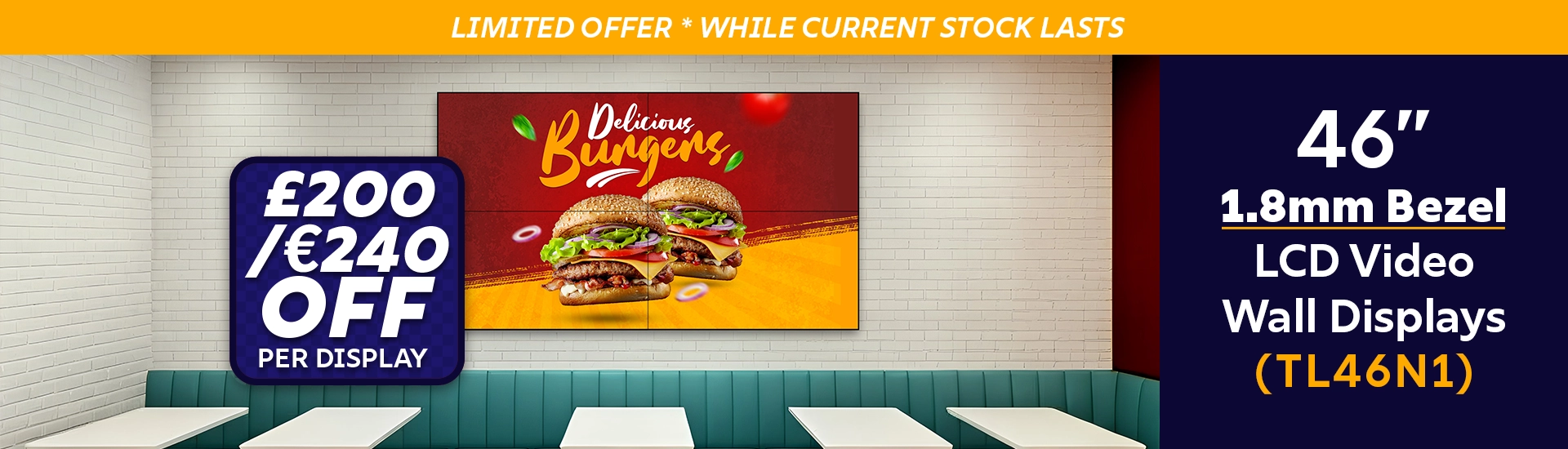 digital signage ultra narrow bezel video wall