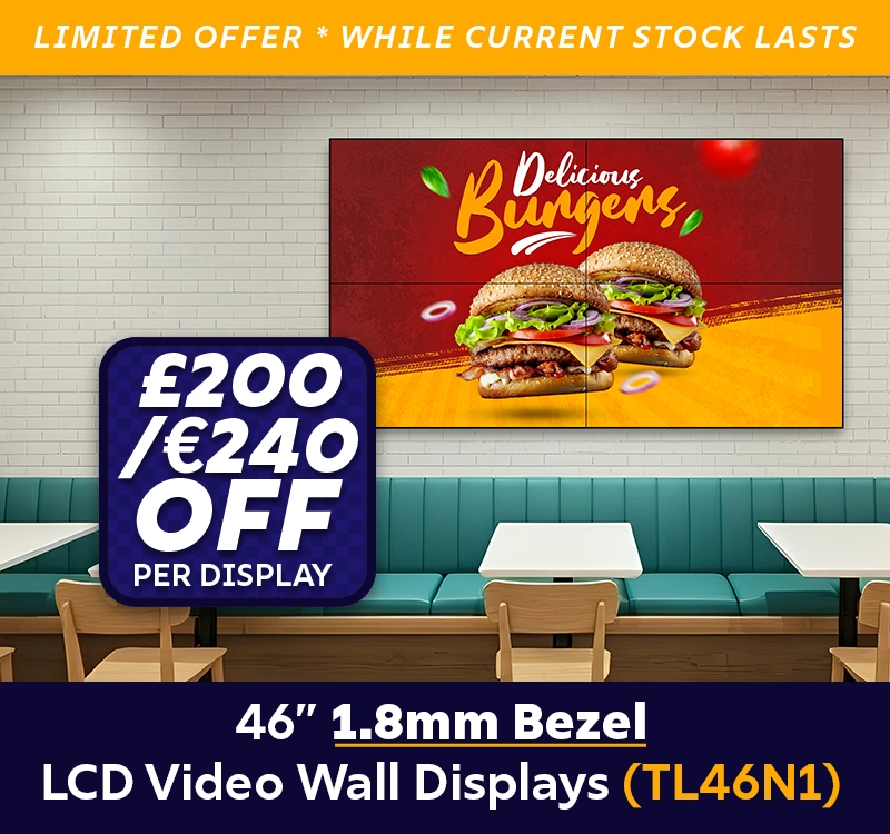 digital signage ultra narrow bezel video wall
